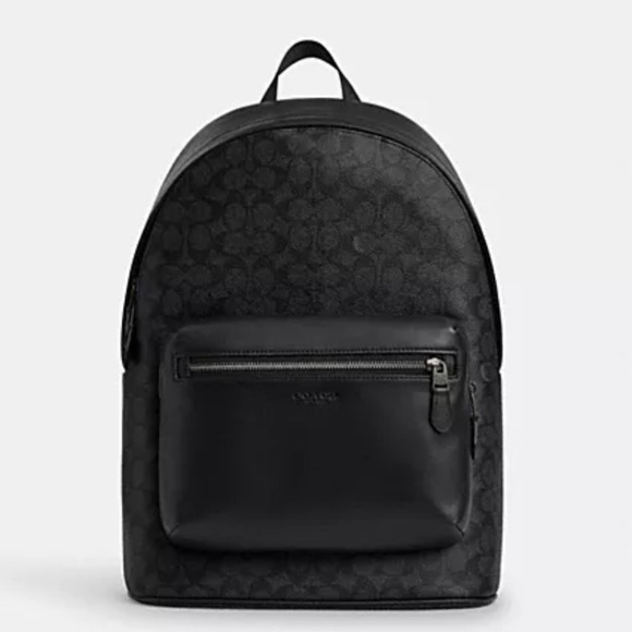 🆕Coach Black unisex Backpack - Picture 7 of 14